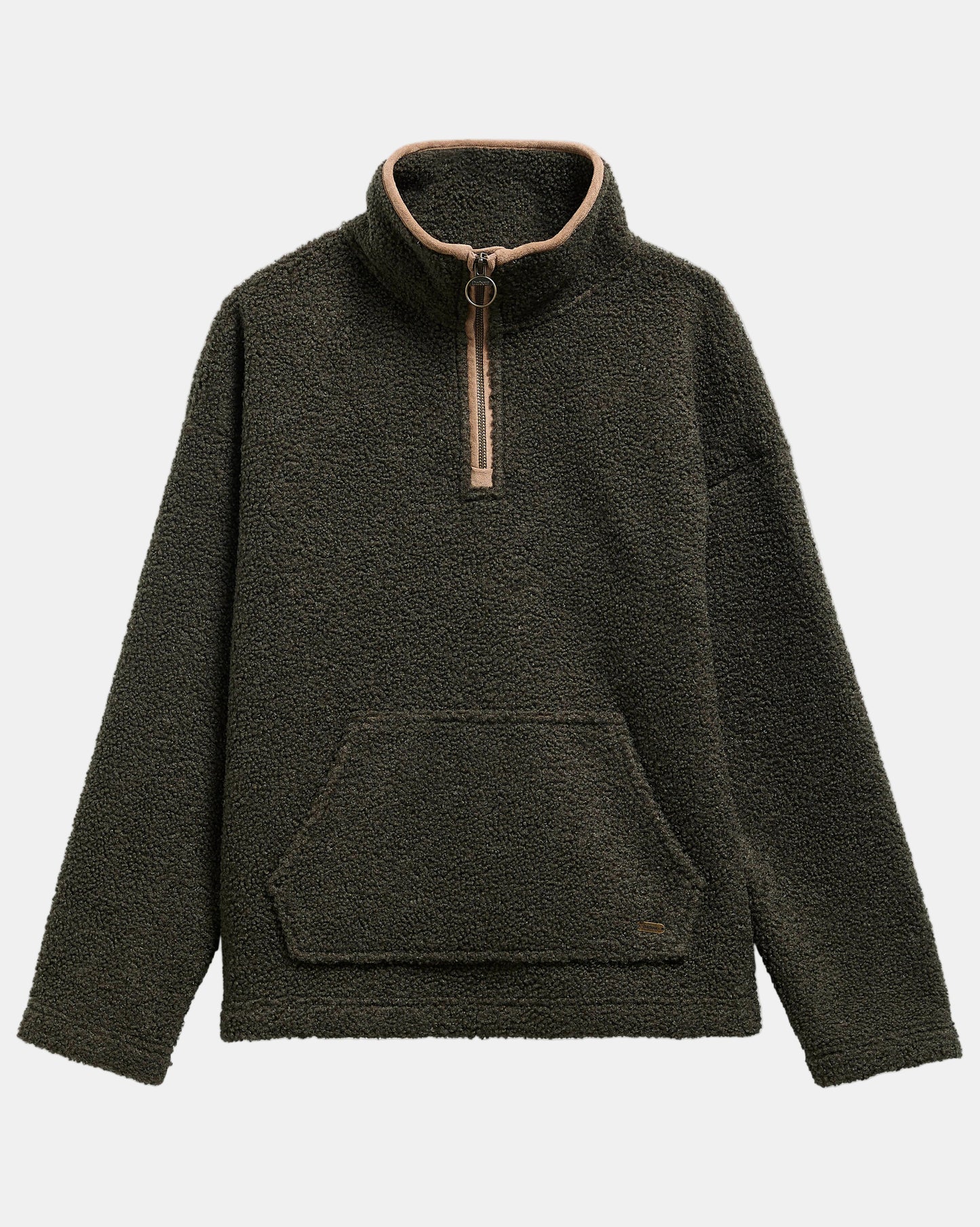 Barbour Bamburgh Womens 1/4 Zip Fleece - Olive | CHO | Designer Womens Fleece Jackets