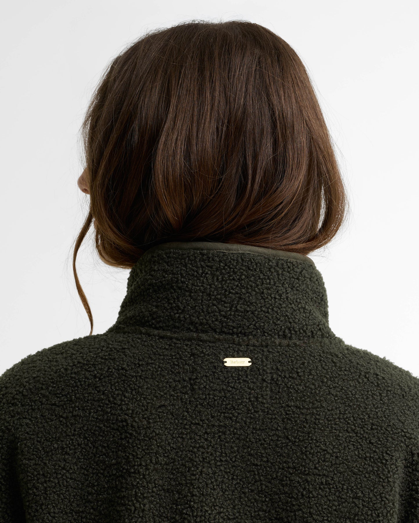 Barbour Mabel Womens Button Up Fleece - Olive | CHO | Designer Womens Fleece Jackets