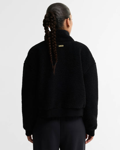 Barbour International Gea Womens Fleece - Black | CHO | Designer Womens Fleece Jackets