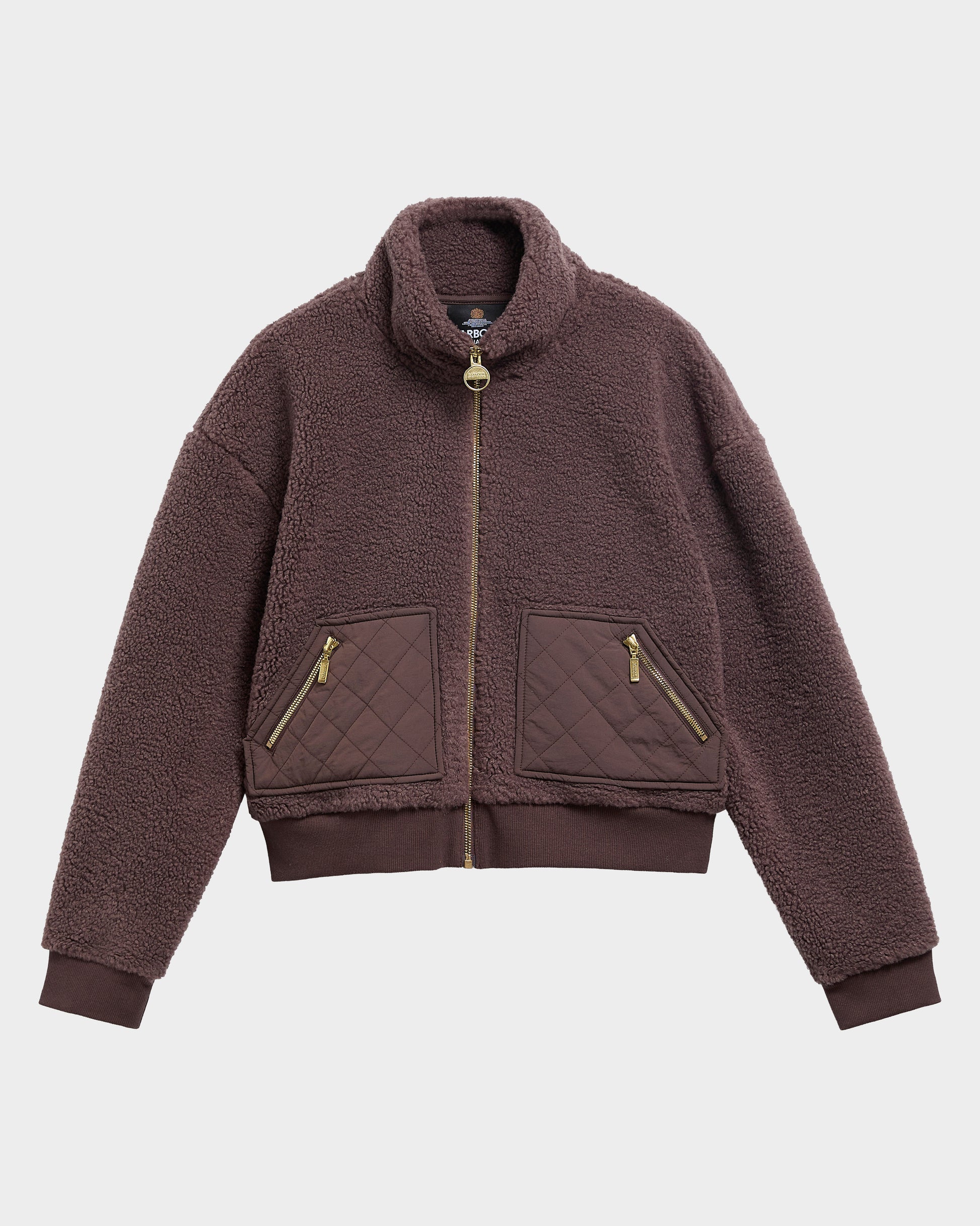 Barbour International Gea Womens Fleece - Truffle | CHO | Designer Womens Fleece Jackets