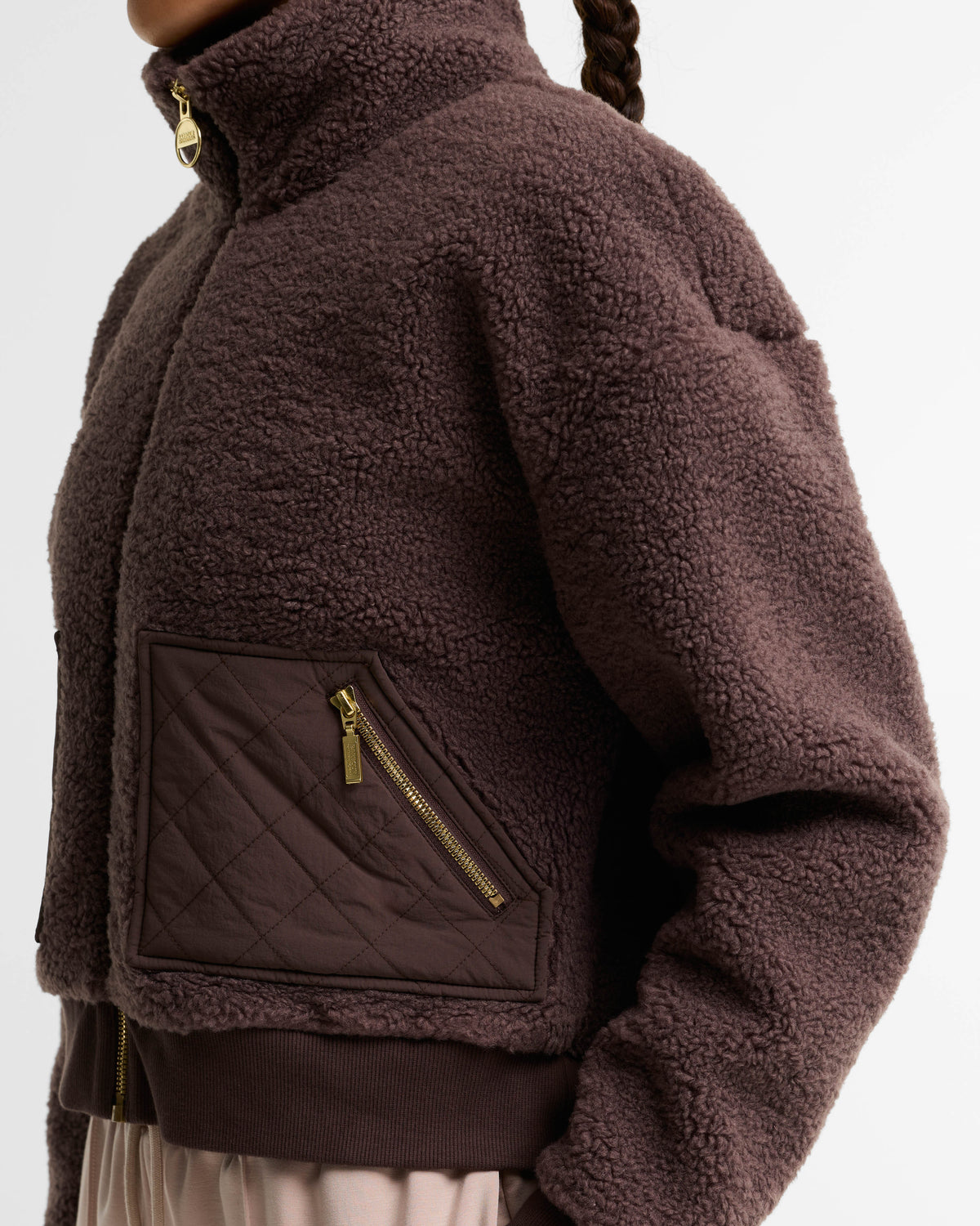 Barbour International Gea Womens Fleece - Truffle | CHO | Designer Womens Fleece Jackets