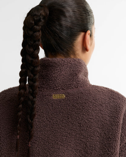 Barbour International Gea Womens Fleece - Truffle | CHO | Designer Womens Fleece Jackets