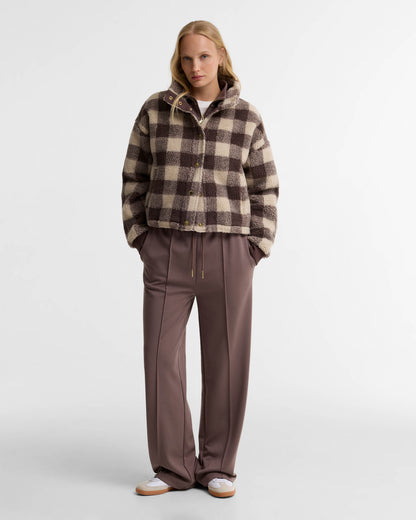 Barbour International Amaya Womens Button Up Fleece - Truffle Multi | CHO | Designer Womens Fleece Jackets