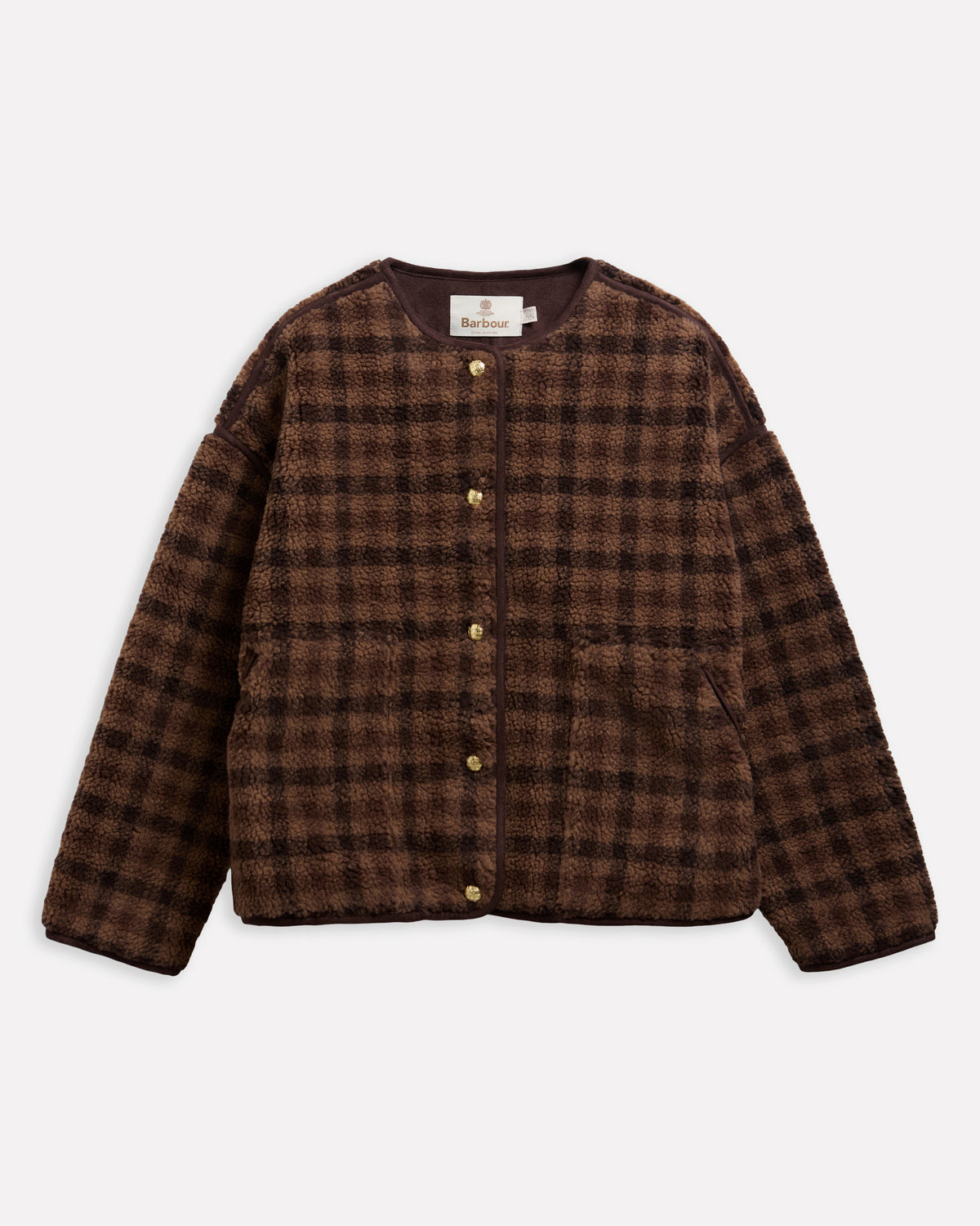 Barbour Wynn Womens Fleece Jacket - Rustic Gingham