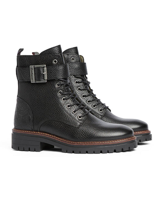 Barbour Heidi Womens Lace Up Boot - Black