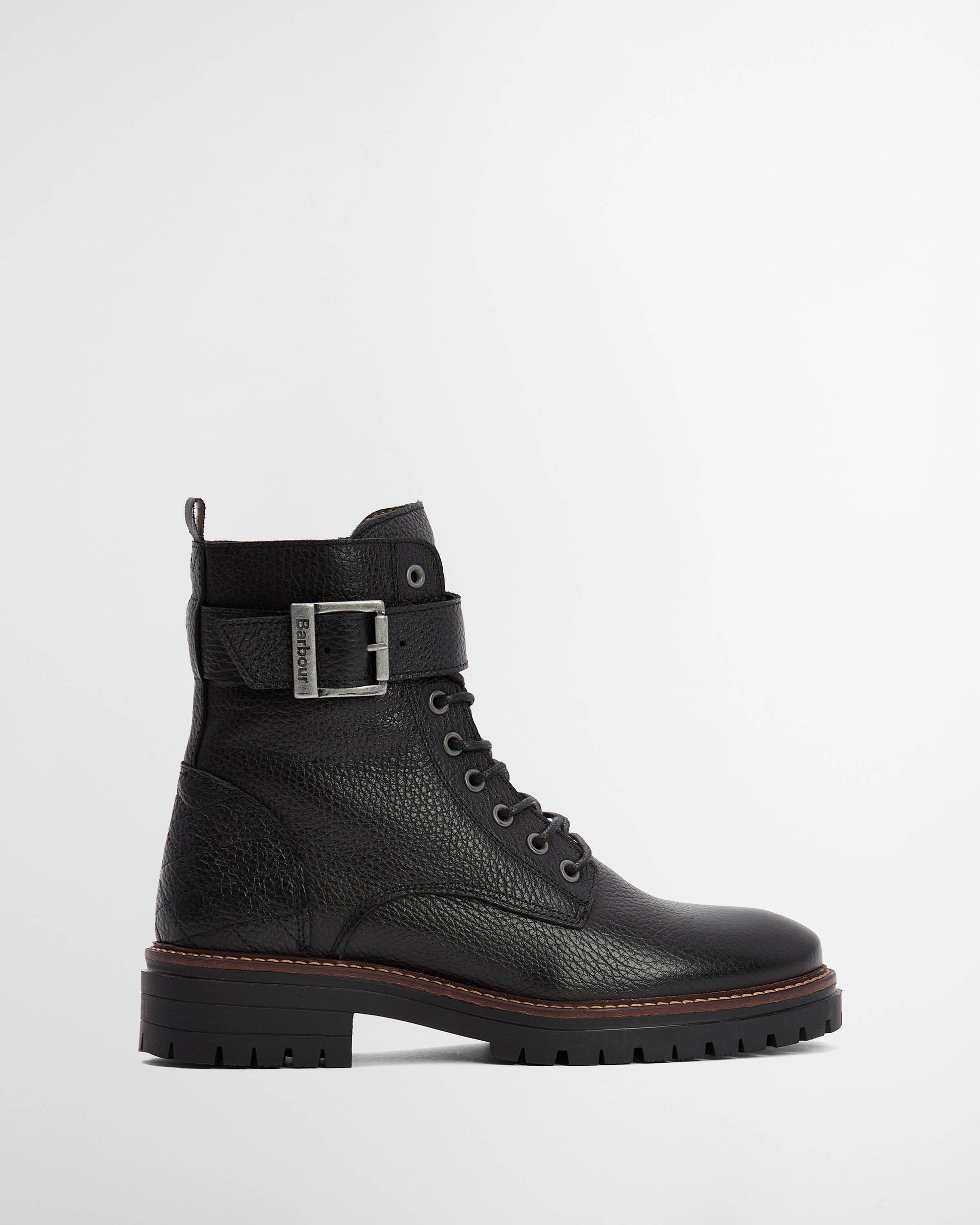 Barbour Heidi Womens Lace Up Boot - Black | CHO | Designer Womens Boots