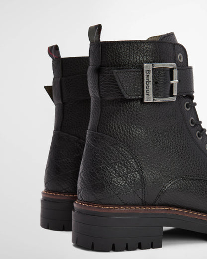 Barbour Heidi Womens Lace Up Boot - Black | CHO | Designer Womens Boots