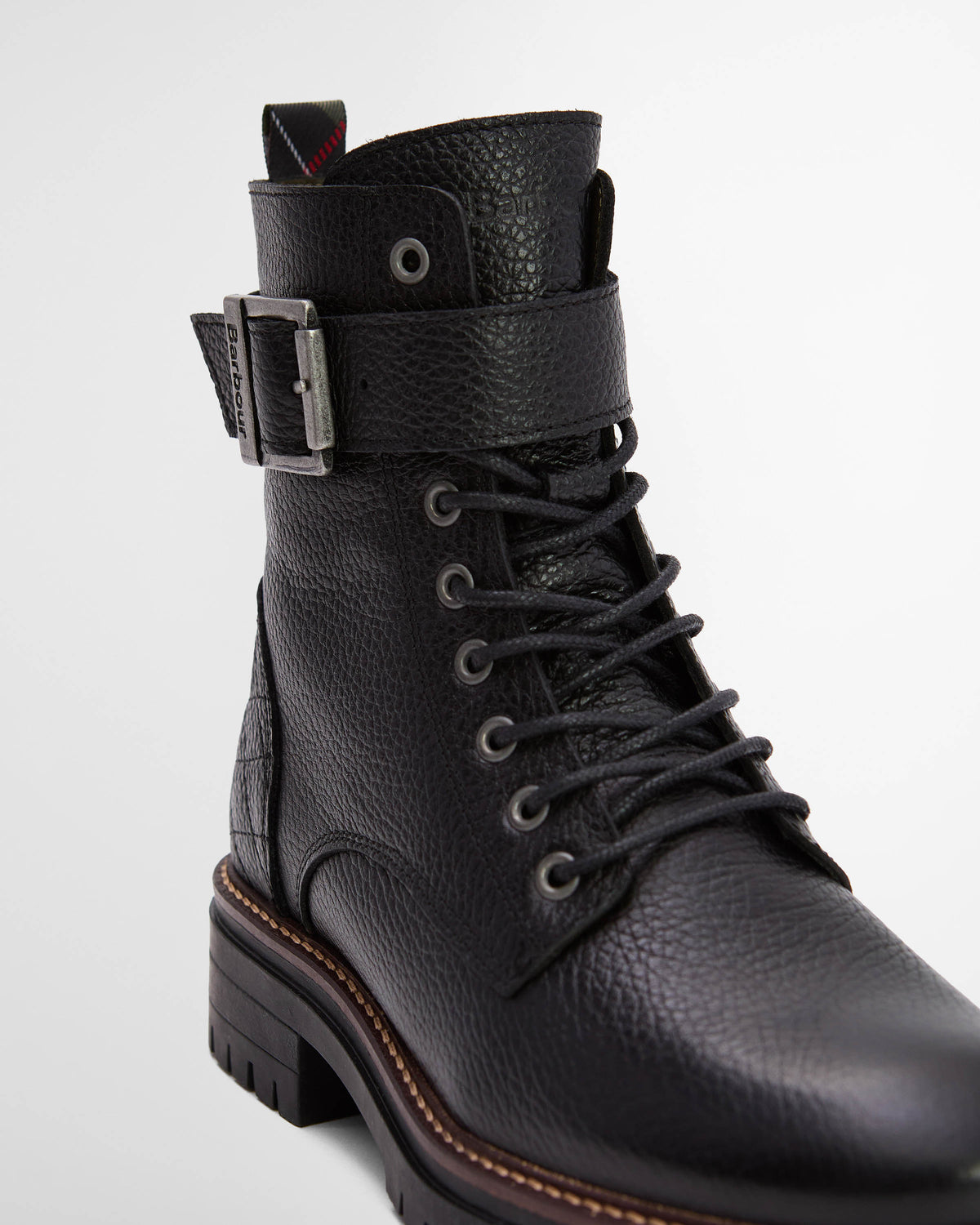 Barbour Heidi Womens Lace Up Boot - Black | CHO | Designer Womens Boots