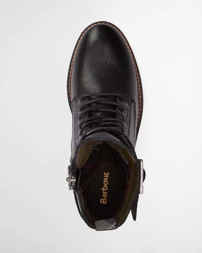 Barbour Heidi Womens Lace Up Boot - Black | CHO | Designer Womens Boots