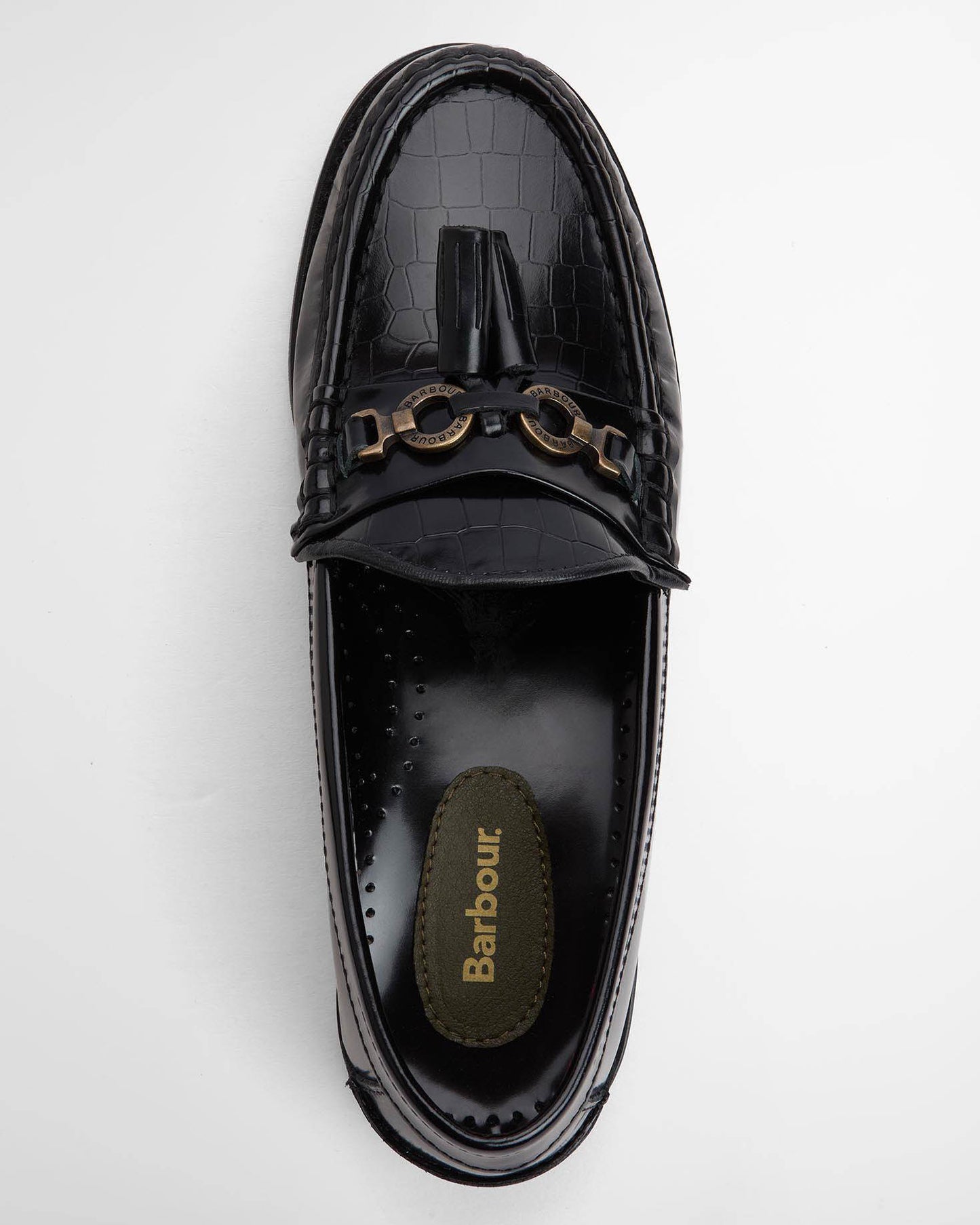 Barbour Jen Womens Loafer - Black | CHO | Designer Womens Shoes
