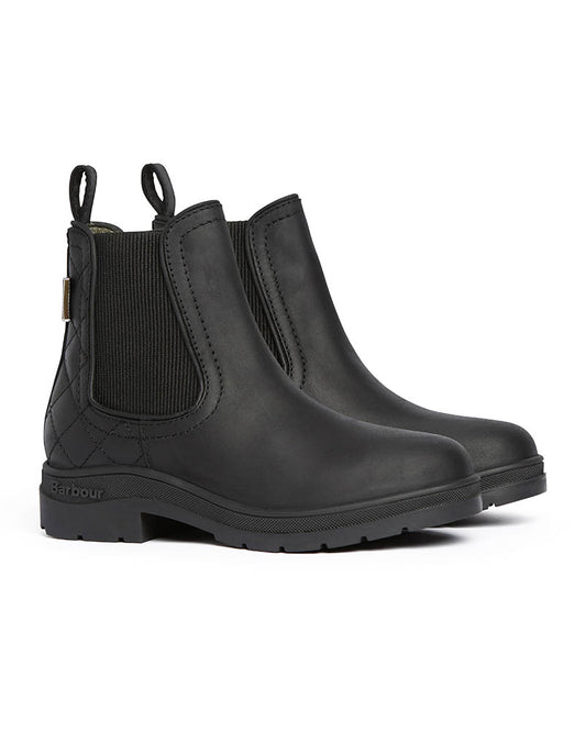 Barbour Amble Womens Chelsea Boot - Black Nubuck