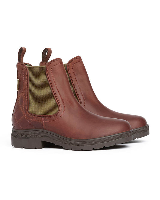 Barbour Amble Womens Chelsea Boot - Mahogony/Choc Nubuck