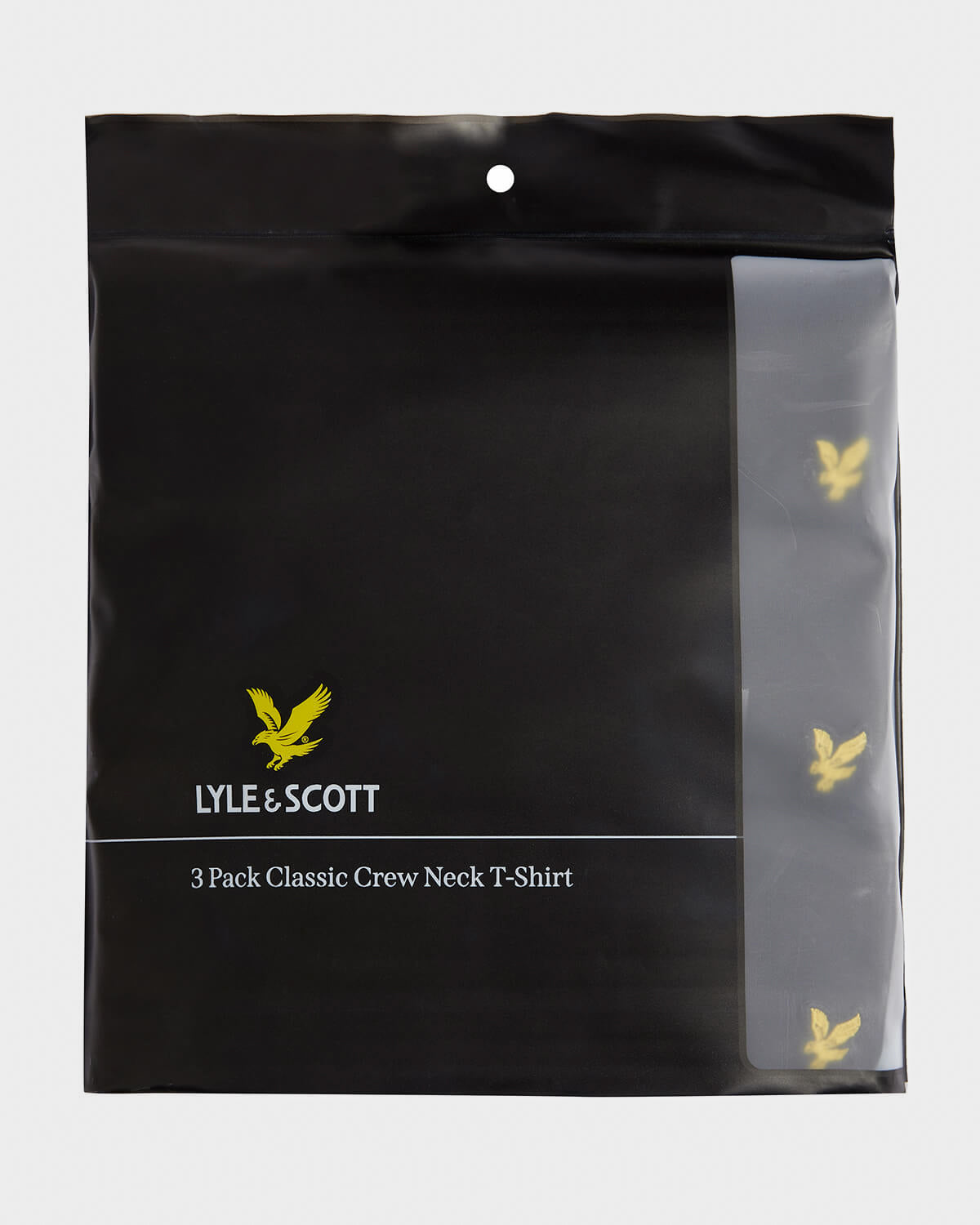 Lyle & Scott Mens Basic 3 Pack T-shirt - Z865 Jet Black | CHO | Designer Mens Short Sleeve T-Shirts & Tops