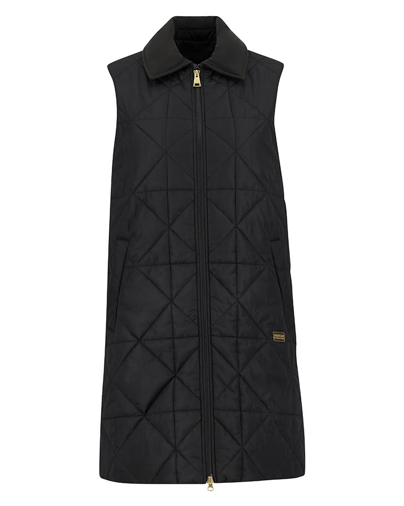 Barbour International Reno Womens Quilted Gilet - Black