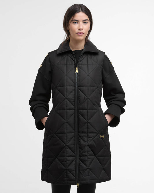 Barbour International Reno Womens Quilted Gilet - Black