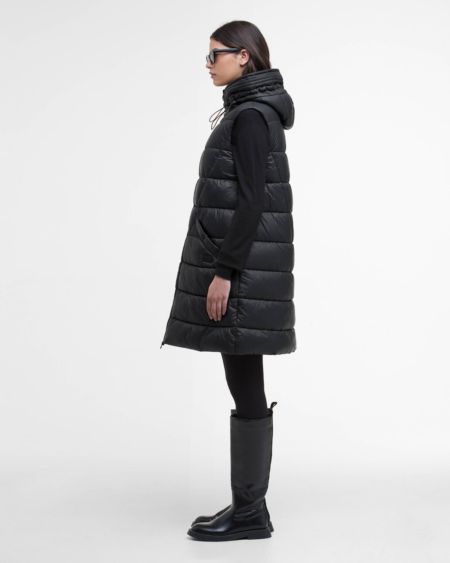 Barbour International Cecilla Womens Puffer Gilet - Black