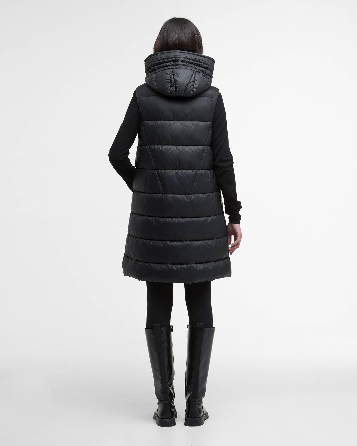 Barbour International Cecilla Womens Puffer Gilet - Black