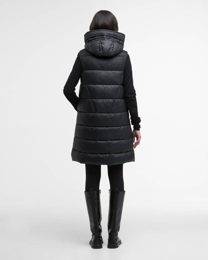 Barbour International Cecilla Womens Puffer Gilet - Black
