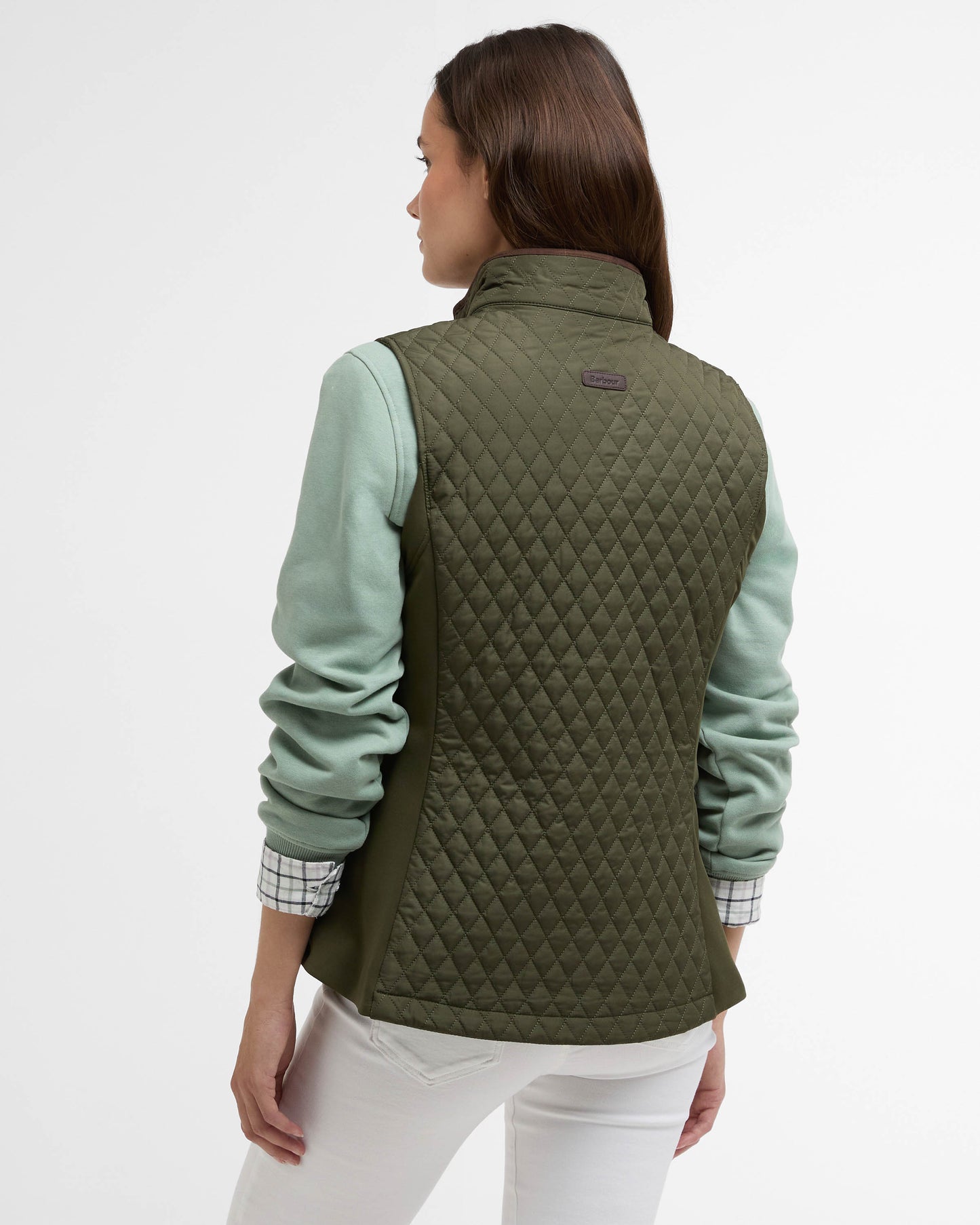 Barbour Basswood Womens Gilet - Olive | CHO | Designer Womens Padded Gilets