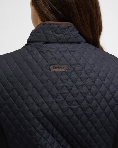 Barbour Basswood Womens Gilet - Dark Navy | CHO | Designer Womens Padded Gilets