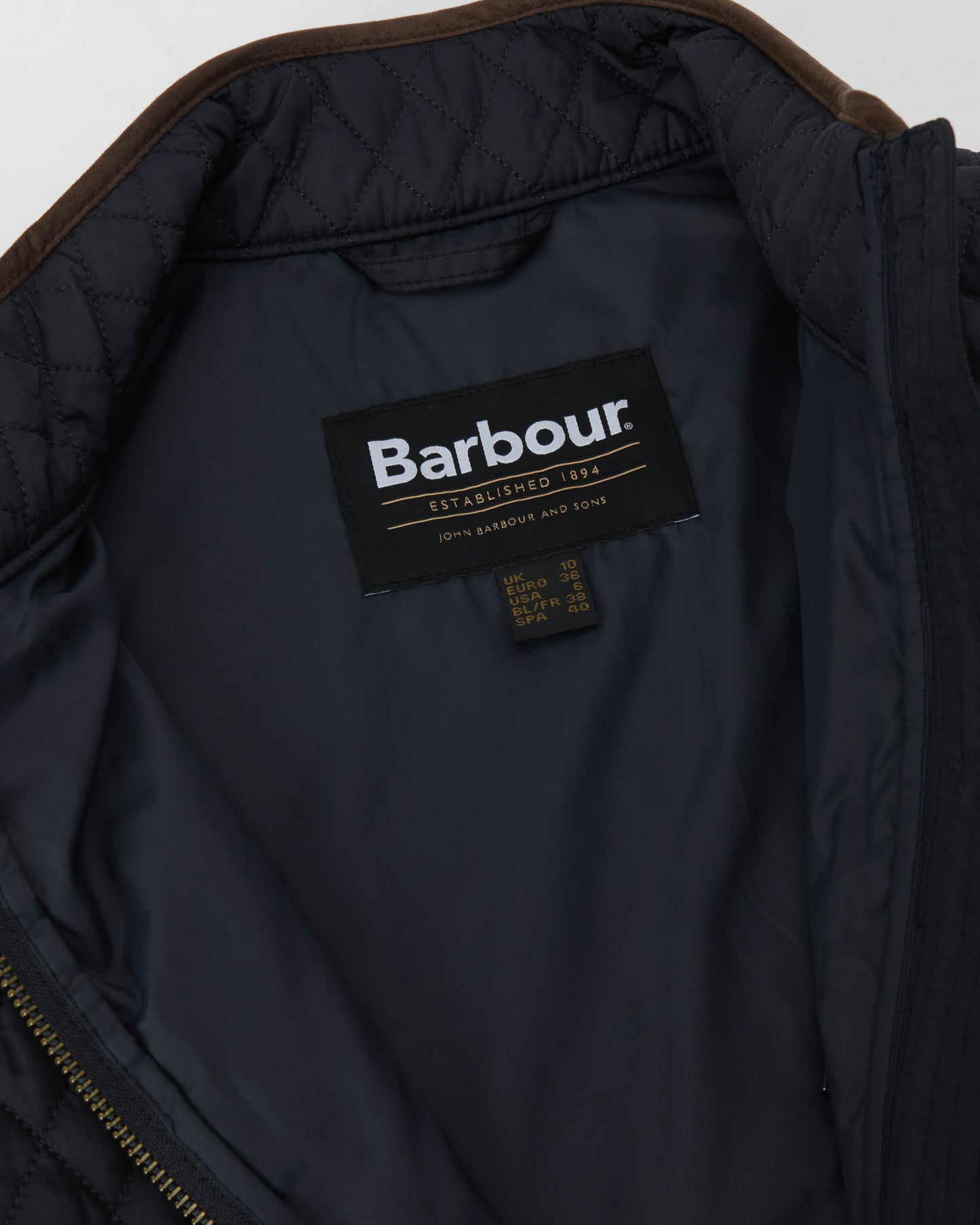 Barbour Basswood Womens Gilet - Dark Navy | CHO | Designer Womens Padded Gilets