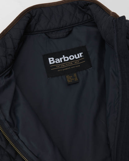 Barbour Basswood Womens Gilet - Dark Navy | CHO | Designer Womens Padded Gilets