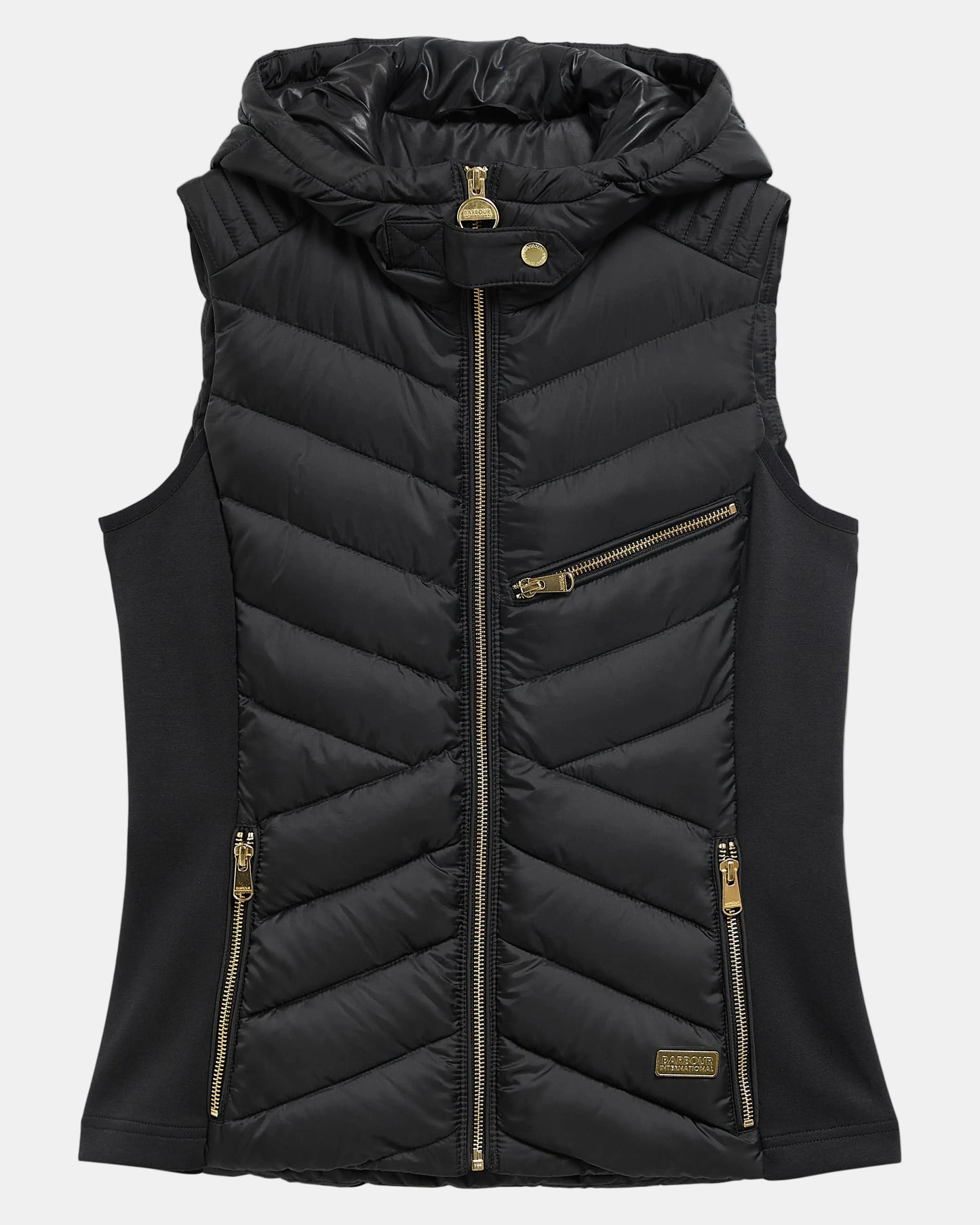 Barbour International Salengro Womens Quilted Gilet - Black | CHO | Designer Womens Quilted Gilets