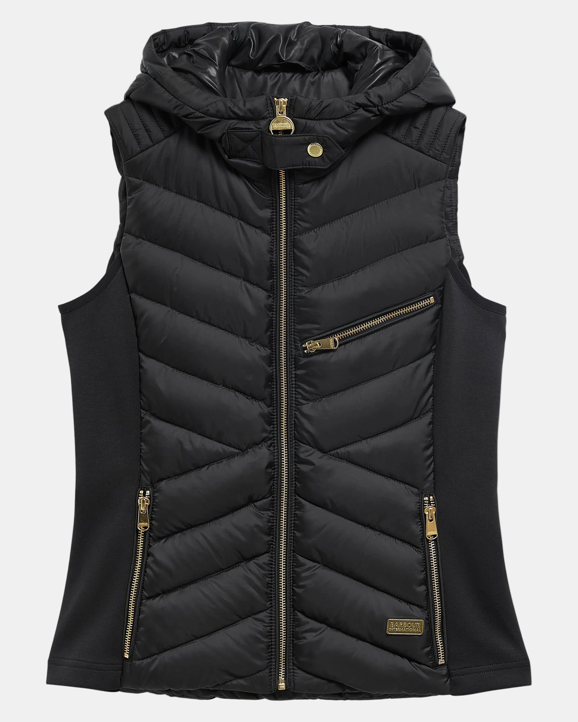 Barbour International Salengro Womens Quilted Gilet - Black | CHO | Designer Womens Quilted Gilets