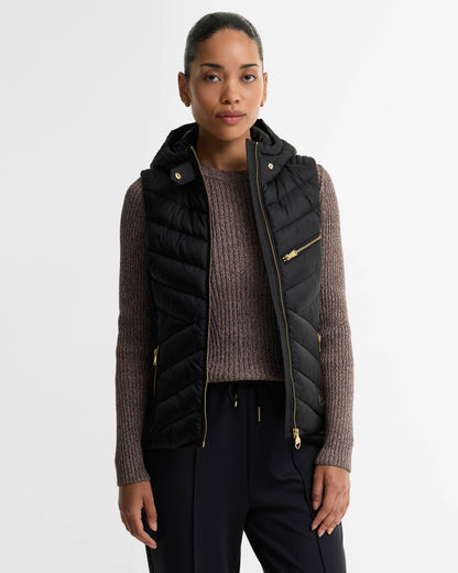 Barbour International Salengro Womens Quilted Gilet - Black | CHO | Designer Womens Quilted Gilets