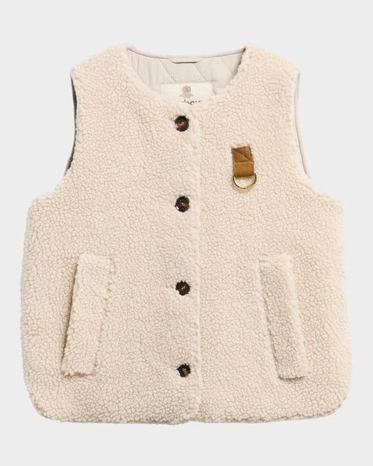 Barbour Bowes Womens Fleece Gilet - Ecru