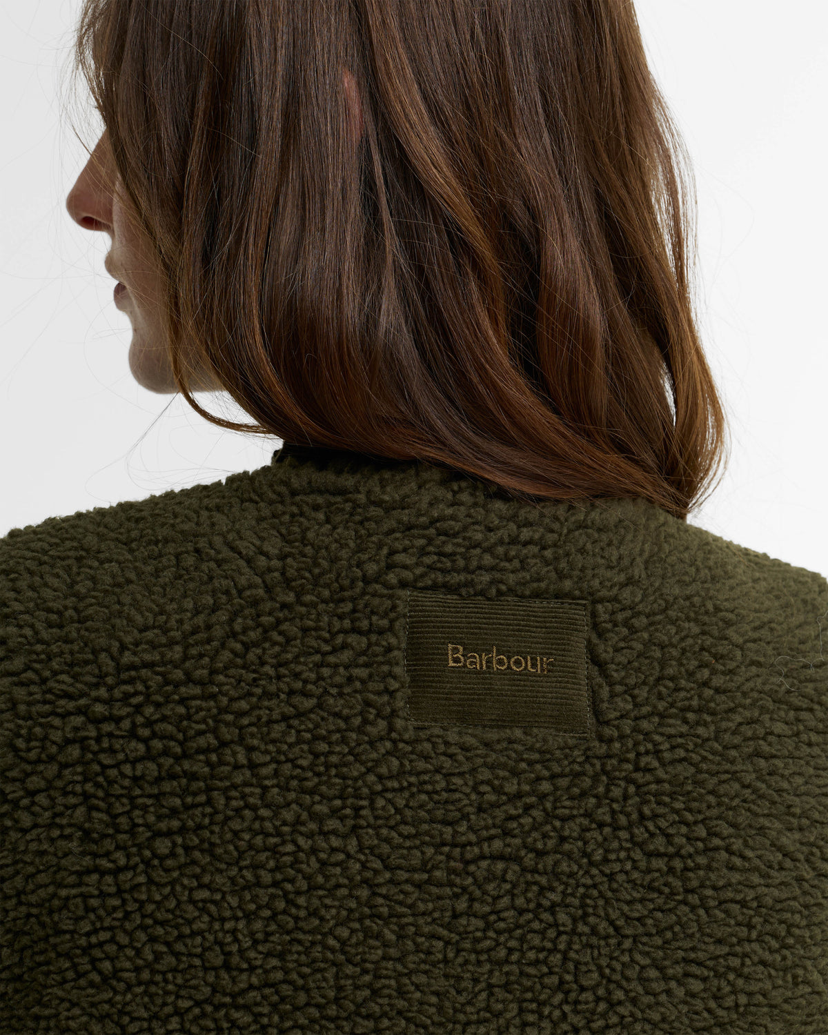 Barbour Bowes Womens Fleece Gilet - Olive | CHO | Designer Womens Fleece Gilets