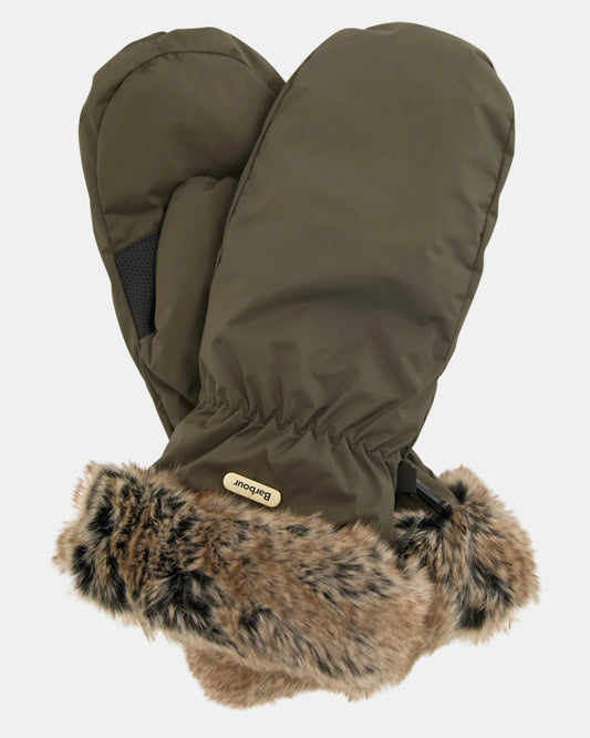 Barbour Primrose Womens Mittens - Forest