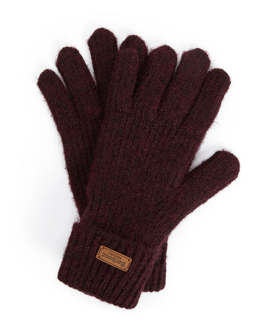Barbour Pendle Womens Gloves - Wine