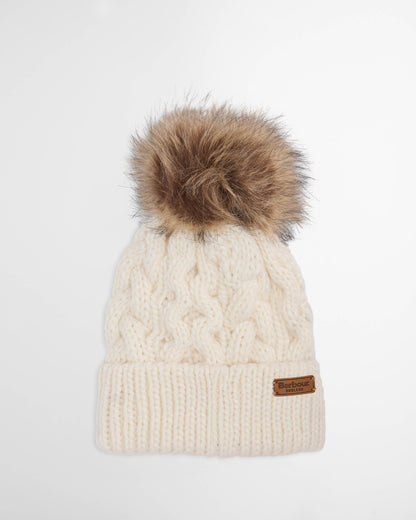 Barbour Penshaw Womens Beanie/Scarf - Cloud