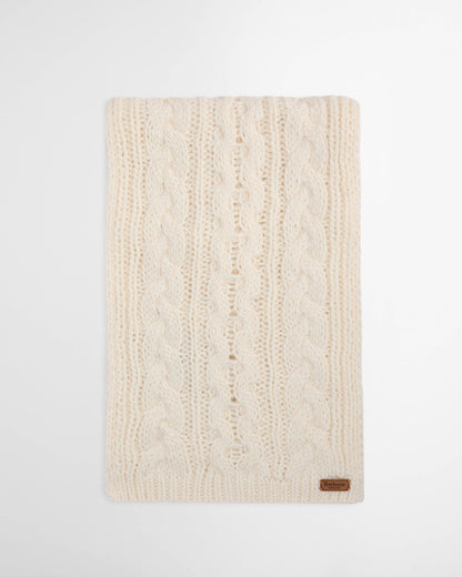Barbour Penshaw Womens Beanie/Scarf - Cloud