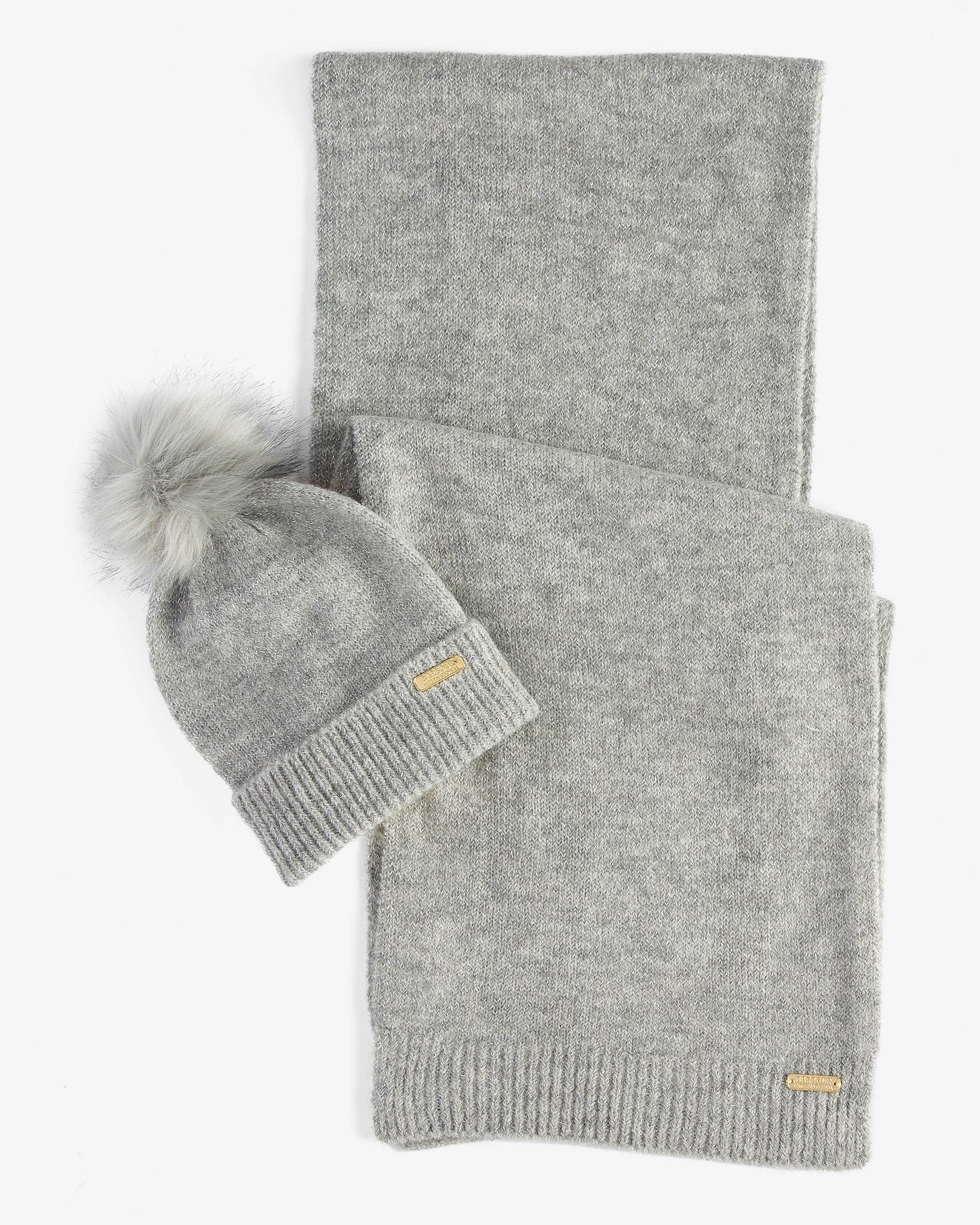 Barbour International Sparkle Womens Beanie/Scarf - Grey Marl | CHO | Designer Womens Beanies