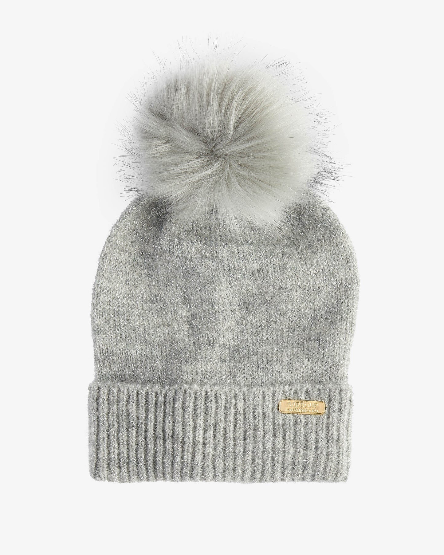 Barbour International Sparkle Womens Beanie/Scarf - Grey Marl | CHO | Designer Womens Beanies