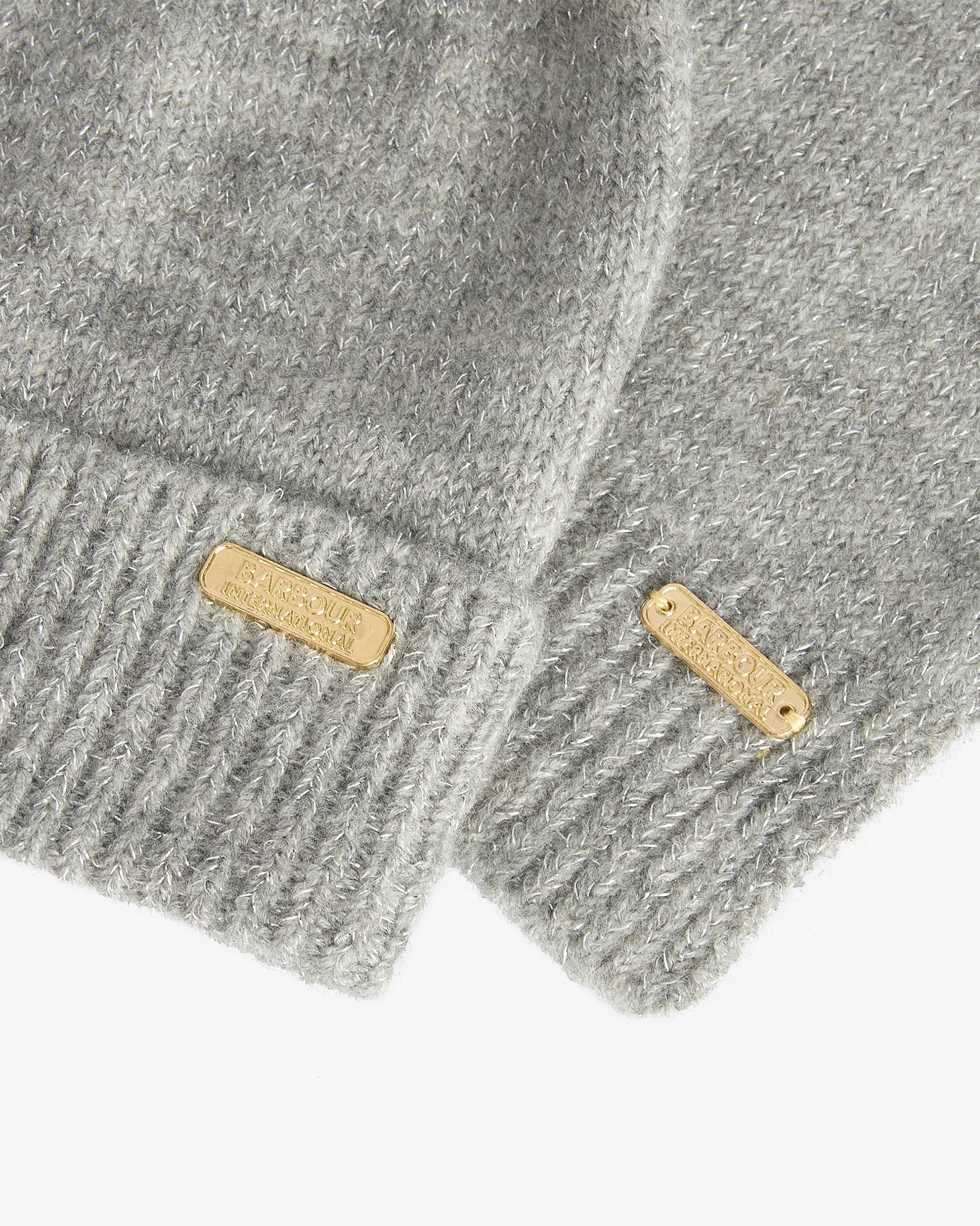 Barbour International Sparkle Womens Beanie/Scarf - Grey Marl | CHO | Designer Womens Beanies
