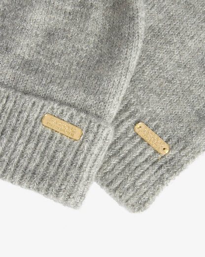 Barbour International Sparkle Womens Beanie/Scarf - Grey Marl | CHO | Designer Womens Beanies