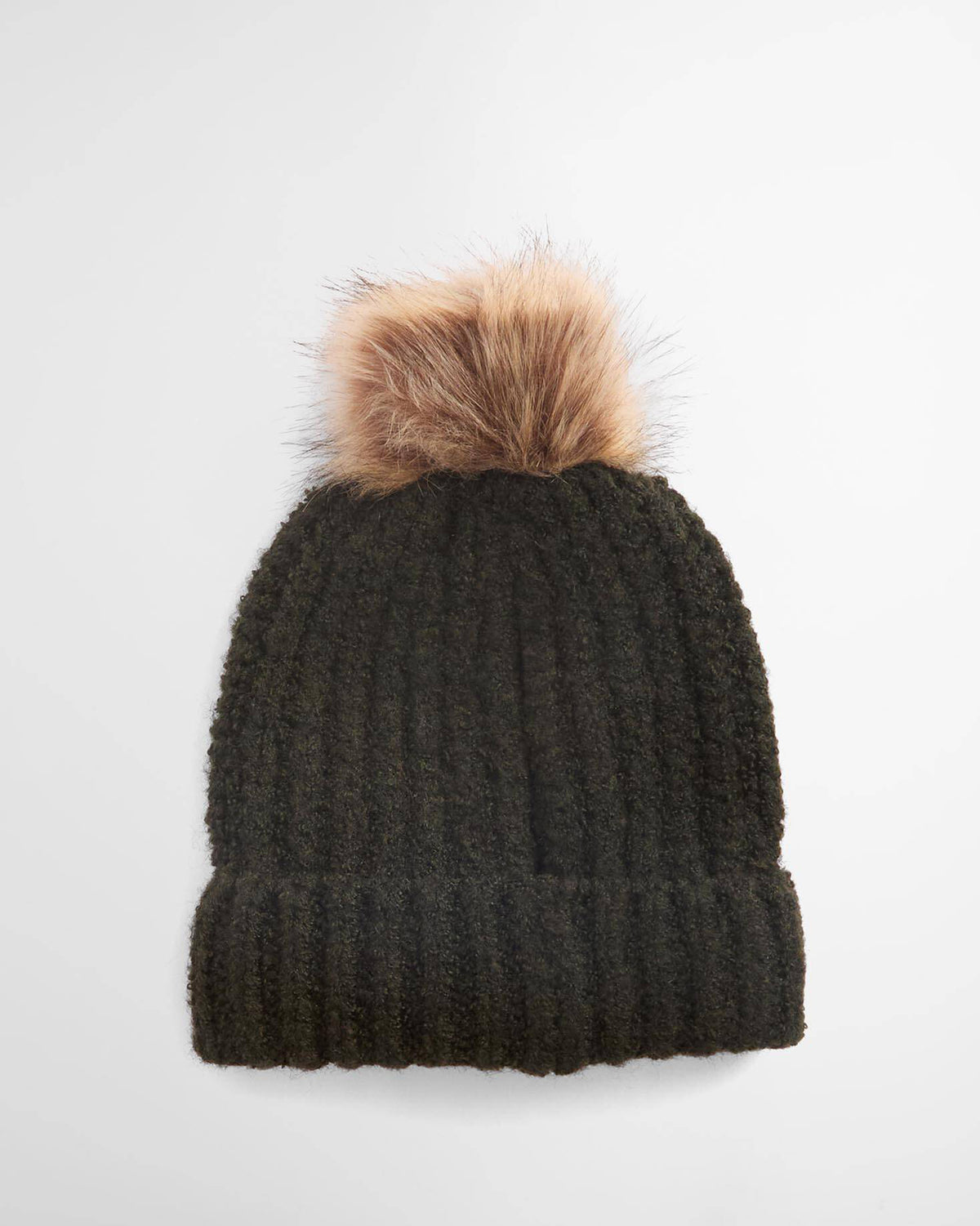 Barbour Saltburn Beanie & Tartan Scarf Set - Ancient Loden/Dk Green - CHO - Designer Unisex Outfit Sets