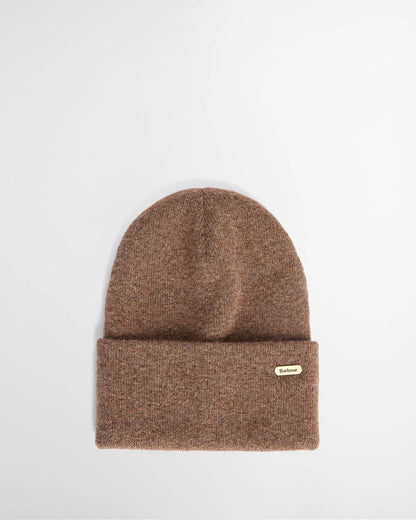 Barbour Winona Womens Beanie & Scarf Gift Set - Mocha | CHO | Designer Womens Accessory Gift Sets