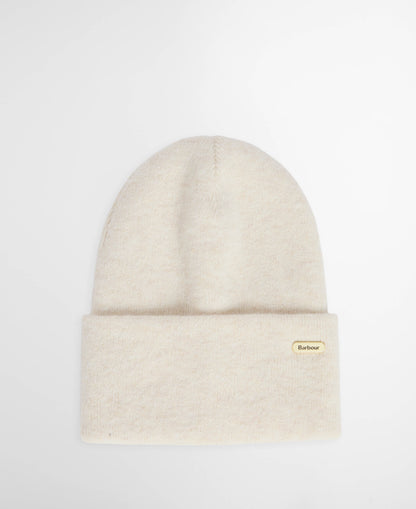 Barbour Winona Womens Beanie & Scarf Gift Set - Eggshell | CHO | Designer Womens Accessory Gift Sets