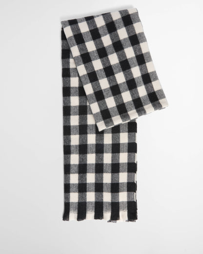 Barbour International Kemora Womens Beanie & Scarf Gift Set - Black/Moonbeam