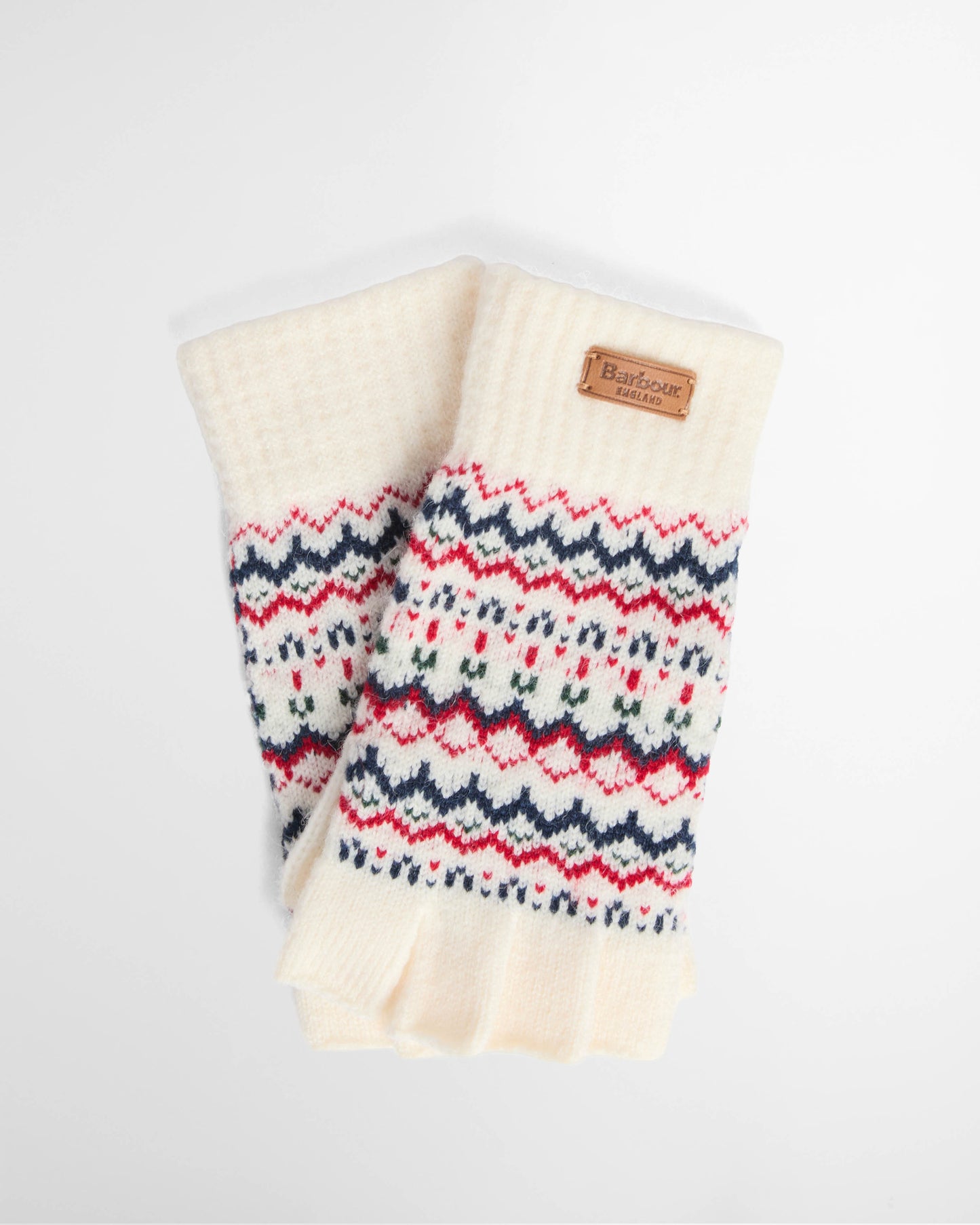 Barbour Holly Womens Beanie & Gloves Gift Set - Antique White