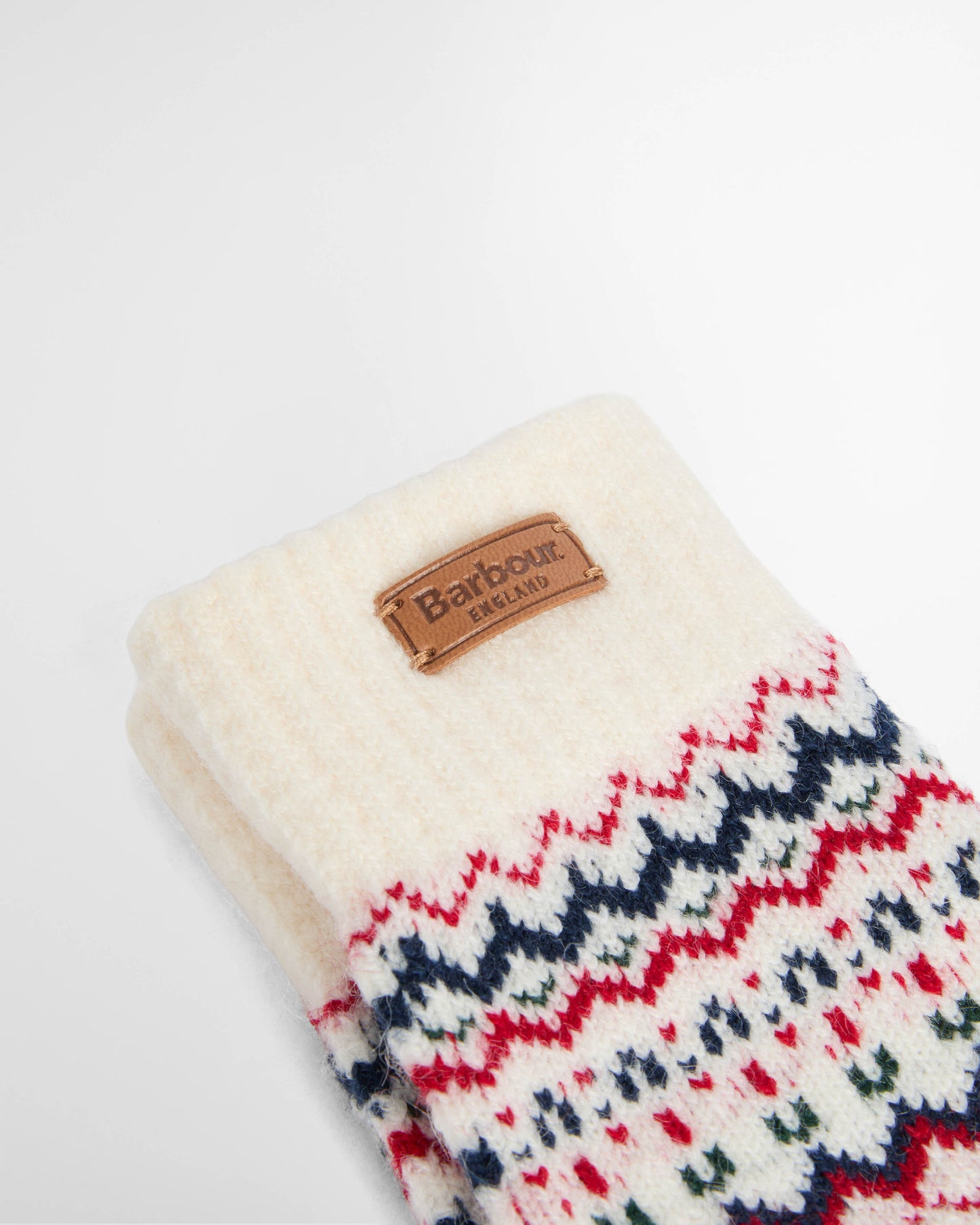 Barbour Holly Womens Beanie & Gloves Gift Set - Antique White