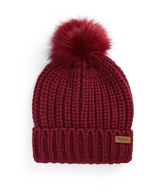 Barbour Saltburn Womens Beanie - Biking Red