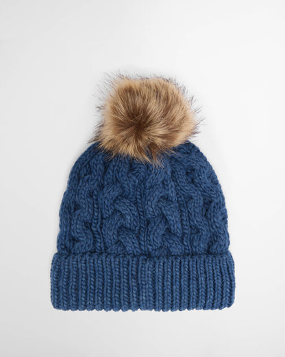 Barbour Penshaw Womens Beanie - Navy Peony