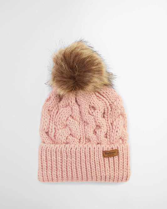 Barbour Penshaw Womens Beanie - Pink Blush