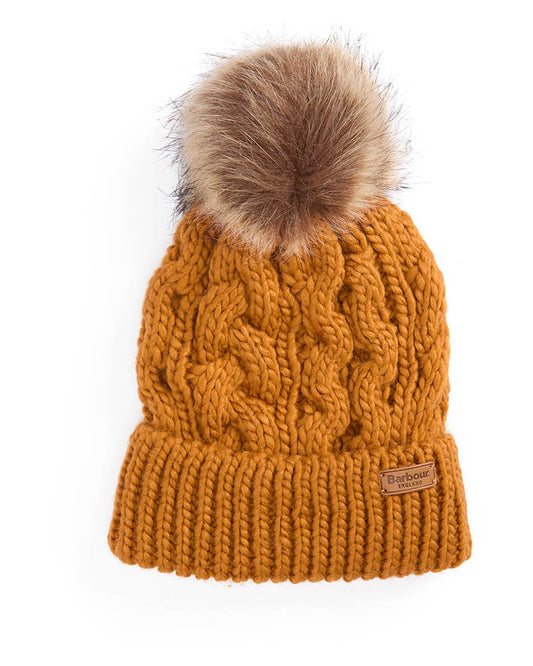 Barbour Penshaw Womens Beanie - Mustard