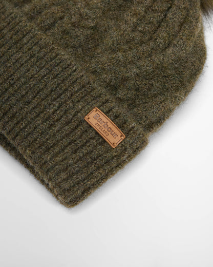 Barbour Elsdon Womens Beanie - Olive